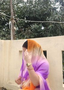 orange pure royal georgate saree