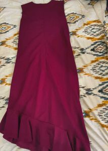 Burgundy Midi Dress