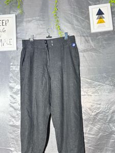 Classic Grey Linen Pants