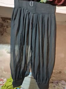 Flowy Black Ethnic Afghani Salwar full flair