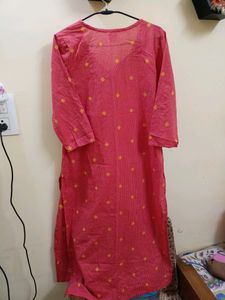 Cotton Kurti With Thread Work 🧡🟡