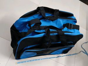 Blue & Black Sports Duffle Bag