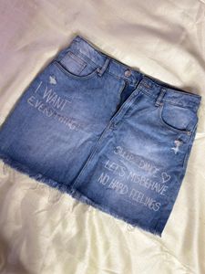 Customized Denim Skirt