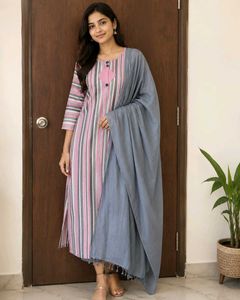 🩶🩷Kurta with Dupatta