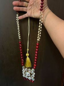 Exquisite Kundan &amp; Pearl Necklace Set