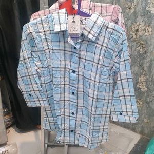 Blue Plaid Shirt