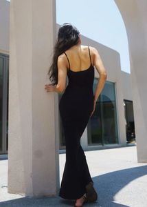 Sleek Black Maxi Dress