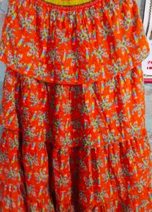 Tiered Floral Maxi Skirt - Bohemian Chic