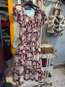 Boho Floral Print Maxi Dress