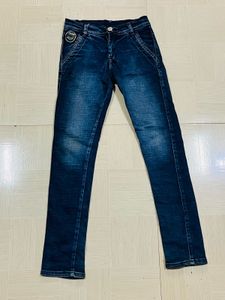 Kids Premium Dark Slim-Fit Denim Jeans