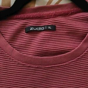 Zudio Pink Full Sleeve Pullover | Size XL