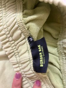 BurgerBae Lime Green Wide-Leg joggers
