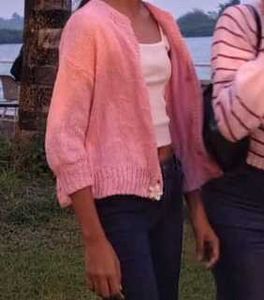 Pink Knit Cardigan