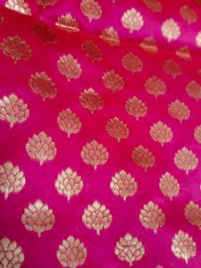 Vibrant Pink Banarasi Silk Saree