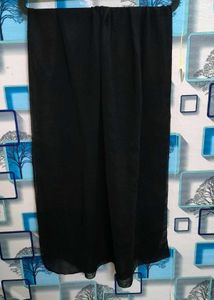 Elegant Black Sheer Dupatta pearls lace work