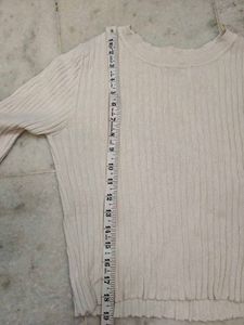 Ribbed Knit Long Sleeve Top