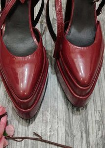 Stylish Burgundy Heels