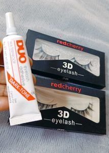 Red Cherry 3D Eyelashes with Glue