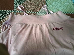 Reebok crop overtop Pink Athletic Top