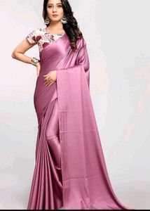 Elegant Satin Silk Saree