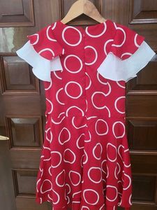 Red &amp; White Polka Dot Dress