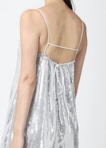 Forever 21 Silver Sequin Mini Dress