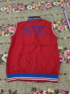 Red Baseball Style Vest