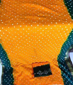 New Vibrant Bandhani Saree Clearance Sale