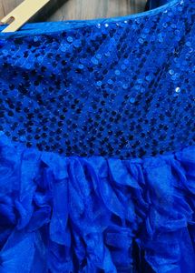 Stunning Blue Sequin Gown