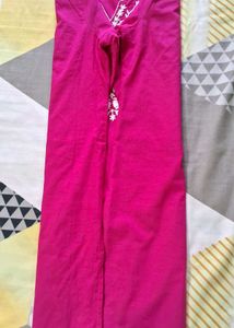Vibrant Pink Embroidered Kurta