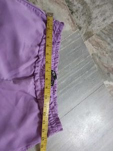 Lavender Elastic Waist Pants