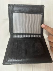 Classic Black Leather Bifold Wallet