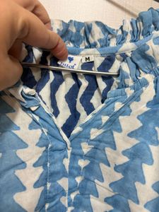 Boho Blue kilol Cotton Kurta