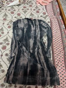 Stylish Tie-Dye Long Sleeve Dress