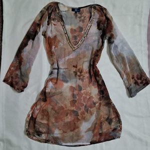 Y2k Vintage Forest Fairy Desi Chatpati Kurti Top