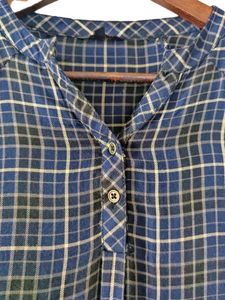 Chic Plaid Bell Sleeve Top