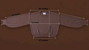 MOCHA BROWN CROPPED CREW NECK SWEATSHIRT