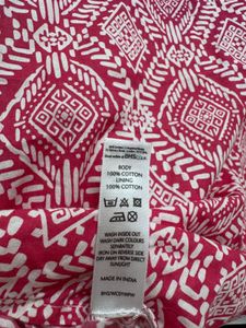 Pink &amp; White Printed Tank Top