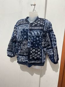 Cozy Printed Bomber Jacket