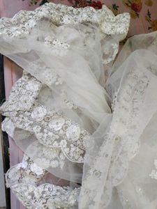 Elegant White Embellished Lehenga Choli