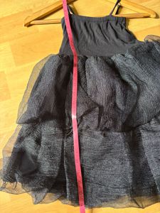 Black Tiered Ruffle Dress