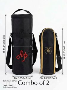 Black vaccum insulated bottle  Bag Combo