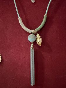 Boho Seashell Tassel Pendant Necklace