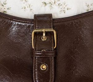 Savana Chic Dark Brown Shoulder Bag