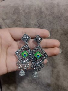 Peacock Design Jhumka Earrings
