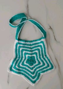 Boho Crochet Star Crossbody Bag