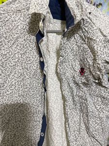 Stylish Floral Print Button-Up Shirt