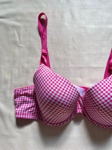 Fila Pink Gingham Bra