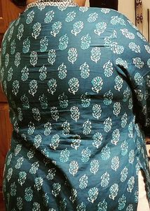 Blue Floral kurti