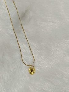 Golden Heart Locket Necklace